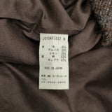 JURGEN LEHL ウールアルパカリネン 日本製 J0134FC622 ノーカラー コート ブラウン レディース ヨーガンレール【中古】5-1210T♪