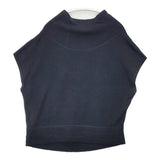 babaghuri J0532UB641 リネンコットン 日本製 ノースリーブ 切替 サイズM Ｔシャツ カットソー ネイビー レディース ババグーリ【中古】6-0421S△