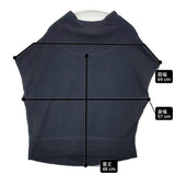 babaghuri J0532UB641 リネンコットン 日本製 ノースリーブ 切替 サイズM Ｔシャツ カットソー ネイビー レディース ババグーリ【中古】6-0421S△
