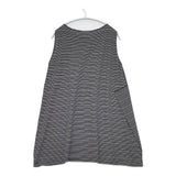 babaghuri 25SS コットン天竺ボーダー チュニック 定価35200円 J0552UB903 ノースリーブ カットソー ブラック ホワイト レディース ババグーリ【中古】6-0430S◎