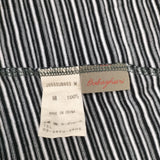 babaghuri 25SS コットン天竺ボーダー チュニック 定価35200円 J0552UB903 ノースリーブ カットソー ブラック ホワイト レディース ババグーリ【中古】6-0430S◎