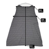 babaghuri 25SS コットン天竺ボーダー チュニック 定価35200円 J0552UB903 ノースリーブ カットソー ブラック ホワイト レディース ババグーリ【中古】6-0430S◎