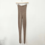 ATON サイズF ウール100％ レギンス ベージュ レディース エイトン【中古】5-1215T◎