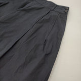 MARGARET HOWELL COTTON OXFORD SKIRT サイズ2 定価30800円 578-8132009 タック フレア スカート ネイビー レディース マーガレットハウエル【中古】6-0203G♪