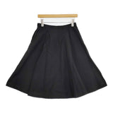 MARGARET HOWELL WOOL LINEN POPLIN SKIRT 578-6132006 ウールリネン 定価33000円 スカート ブラック レディース マーガレットハウエル【中古】6-0310M△