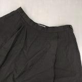 MARGARET HOWELL WOOL LINEN POPLIN SKIRT 578-6132006 ウールリネン 定価33000円 スカート ブラック レディース マーガレットハウエル【中古】6-0310M△
