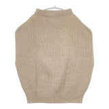 fruits of life カシミヤ混 ボトルネック ノースリーブニット ベスト ベージュ レディース フルーツオブライフ【中古】6-0122T∞