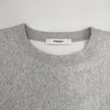 PHEENY Athletic Fleece Long Sleeve 定価26400円 裏起毛 トレーナー スウェット 23AW グレー レディース フィーニー【中古】6-0122T∞