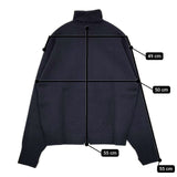 ROKU 6 BEAUTY&YOUTH ウール コットン COTTON WOOL TURTLE NECK KNIT セーター ニット ネイビー レディース ロクビューティアンドユース【中古】6-0122T∞