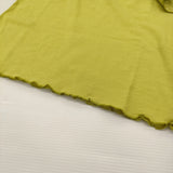 H BEAUTY&YOUTH シアーフライスハーフスリーブカットソー 定価8800円 Ｔシャツ カットソー ライトグリーン レディース エイチビューティアンドユース【中古】6-0309M♪