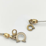 H.P.FRANCE ビーズ フリル ネックレス シルバー ゴールド レディース アッシュ・ペー・フランス【中古】6-0212G∞