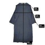 ao カシュクール ガーゼ コットン サイズ2 ワンピース ネイビー レディース アオ【中古】6-0430M∞
