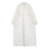 YAECA WRITE ギャザースモックワンピース 90708 サイズM コットン ラミー ワンピース ホワイト レディース ヤエカ ライト【中古】6-0203M♪