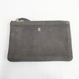 ARTS&SCIENCE スエード スウェード ミニポーチ ポーチ グレー レディース アーツ&サイエンス【中古】5-1222G◎