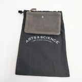ARTS&SCIENCE スエード スウェード ミニポーチ ポーチ グレー レディース アーツ&サイエンス【中古】5-1222G◎