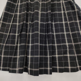 MARGARET HOWELL COTTON LINEN CHECK SKIRT 578-5132031 定価41800円 スカート 25SS ブラック レディース マーガレットハウエル【中古】6-0329M♪