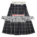 MARGARET HOWELL COTTON LINEN CHECK SKIRT 578-5132031 定価41800円 スカート 25SS ブラック レディース マーガレットハウエル【中古】6-0329M♪