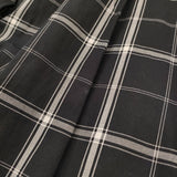 MARGARET HOWELL COTTON LINEN CHECK SKIRT 578-5132031 定価41800円 スカート 25SS ブラック レディース マーガレットハウエル【中古】6-0329M♪