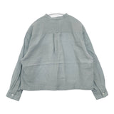 MARGARET HOWELL SHIRTING LINEN 定価38500円 578-5153010 サイズ1 長袖シャツ 25SS ライトブルー レディース マーガレットハウエル【中古】6-0329M♪
