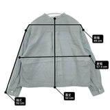 MARGARET HOWELL SHIRTING LINEN 定価38500円 578-5153010 サイズ1 長袖シャツ 25SS ライトブルー レディース マーガレットハウエル【中古】6-0329M♪