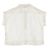 MARGARET HOWELL COTTON CHIFFON サイズ1 定価33000円 シアー ブラウス シャツ 25SS オフホワイト レディース マーガレットハウエル【中古】6-0526S♪
