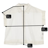 MARGARET HOWELL COTTON CHIFFON サイズ1 定価33000円 シアー ブラウス シャツ 25SS オフホワイト レディース マーガレットハウエル【中古】6-0526S♪