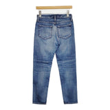 upper hights THE STELLA USED加工 ストレートパンツ 280219 ジーンズ サイズ22 デニムパンツ ブルー レディース アッパーハイツ【中古】6-0509G∞