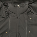 FRAMeWORK レイヤードデザイン サイズ36 2way ダウンコート ブラック レディース フレームワーク【中古】5-1226A♪