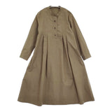 MARGARET HOWELL タック プリーツ 578-8158008 サイズ1 プルオーバー ワンピース カーキ レディース マーガレットハウエル【中古】6-0309M♪