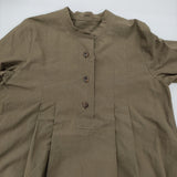 MARGARET HOWELL タック プリーツ 578-8158008 サイズ1 プルオーバー ワンピース カーキ レディース マーガレットハウエル【中古】6-0309M♪