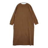 45R/45rpm Tシャツドレス コットン 日本製 ポケット付き ワンピース ブラウン レディース フォーティーファイブアールピーエム【中古】6-0203M♪