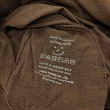45R/45rpm Tシャツドレス コットン 日本製 ポケット付き ワンピース ブラウン レディース フォーティーファイブアールピーエム【中古】6-0203M♪