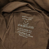 45R/45rpm Tシャツドレス コットン 日本製 ポケット付き ワンピース ブラウン レディース フォーティーファイブアールピーエム【中古】6-0203M♪