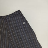 45R/45rpm 二重織コットンウールのスカート 定価48400円 ロングスカート グレー ネイビー レディース フォーティーファイブアールピーエム【中古】6-0125T∞