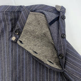 45R/45rpm 二重織コットンウールのスカート 定価48400円 ロングスカート グレー ネイビー レディース フォーティーファイブアールピーエム【中古】6-0125T∞