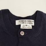 COMME des GARCONS COMME des GARCONS カーディガンドッキングワンピース RT-0024 AD2017 ネイビー ライトブルー レディース コムデギャルソン/コムコム【中古】5-1219T♪