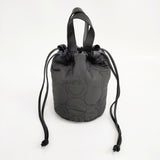 cooco/SMILEY クーコ/スマイリー 新品 リバーシブル巾着バッグ スマイル リバーシブル 巾着バッグ ブラック ブルー レディース【中古】5-1222T◎