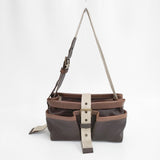 ebagos ポニーレザー 革 ショルダーバッグ ブラウン レディース エバゴス【中古】6-0127G◎