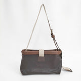 ebagos ポニーレザー 革 ショルダーバッグ ブラウン レディース エバゴス【中古】6-0127G◎