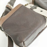 ebagos ポニーレザー 革 ショルダーバッグ ブラウン レディース エバゴス【中古】6-0127G◎