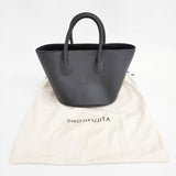 SHOJI FUJITA ショウジフジタ DEARMYFRIEND 5 定価4万円 牛革 レザー トートバッグ ブラック レディース【中古】5-1222G◎