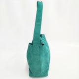 zattu KINAX マイクロファイバースエードミドルフラップトートバッグ 2way ショルダーバッグ グリーン レディース ザッツ【中古】5-1222G◎