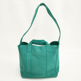 zattu KINAX マイクロファイバースエードミドルフラップトートバッグ 2way ショルダーバッグ グリーン レディース ザッツ【中古】5-1222G◎