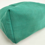 zattu KINAX マイクロファイバースエードミドルフラップトートバッグ 2way ショルダーバッグ グリーン レディース ザッツ【中古】5-1222G◎