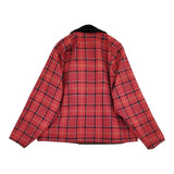 Barbour 広瀬すず着用 TRANSPORT リバーシブル Adam et Rope別注 ノンワックス チェック ジャケット ブラウン レッド レディース バブアー【中古】5-1219T♪