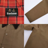 Barbour 広瀬すず着用 TRANSPORT リバーシブル Adam et Rope別注 ノンワックス チェック ジャケット ブラウン レッド レディース バブアー【中古】5-1219T♪