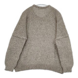 ゴーシュ G214-K002 アルパカウールニット クルーネックワイド 定価24200円 セーター ニット グレー レディース ゴーシュ【中古】6-0125T∞