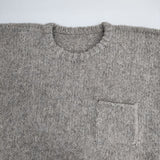 ゴーシュ G214-K002 アルパカウールニット クルーネックワイド 定価24200円 セーター ニット グレー レディース ゴーシュ【中古】6-0125T∞
