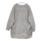 MITTAN 大麻ワイドシャツ 高密度 ベンガラ染 松煙 定価38500円 SH-129B サイズ2 長袖シャツ グレー レディース ミタン/ミッタン【中古】6-0329M♪
