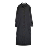 MARGARET HOWELL MH-193211 ウール ロング ワンピース ブラック レディース マーガレットハウエル【中古】6-0125T∞